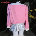 Womens Pink Cosplay Costume Set Top and Skirt 4 | PricZone