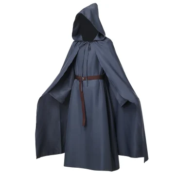 Medieval Tunic Cloak Witch Costume 1