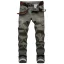 Mens Vintage Green Slim Fit Ripped Jeans