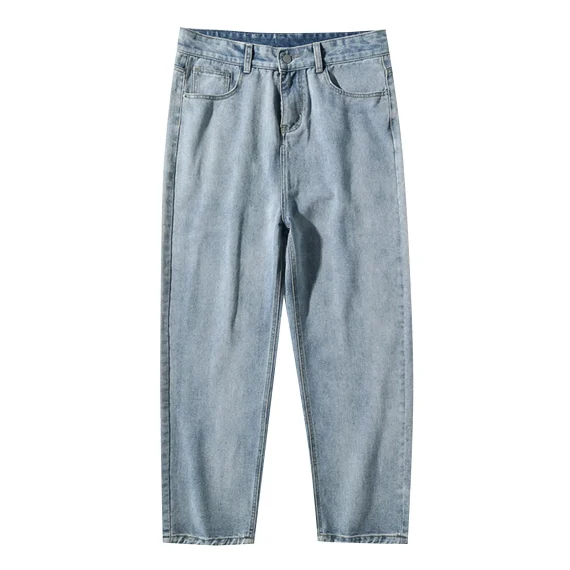 Vintage Washed Denim Pants for Men 5 | PricZone