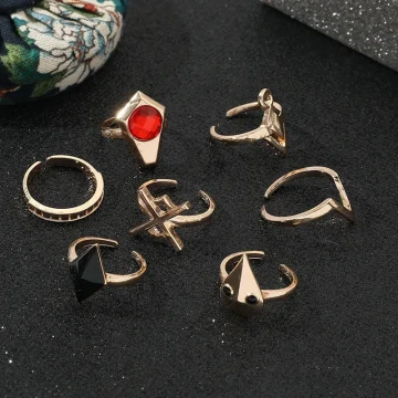 Genshin Impact Hu Tao Ring Vintage Cosplay Jewelry 2 | PricZone Genshin Impact Hu Tao Ring Vintage Cosplay Jewelry 2 | PricZone