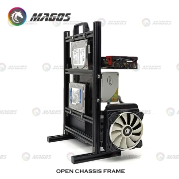 Aluminum Open Case Frame for ITX MATX ATX Motherboards 2