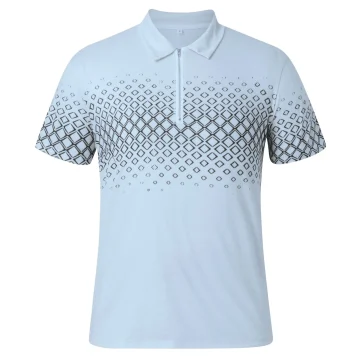 Mens Casual Printed Golf Shirt - Summer Streetwear 1