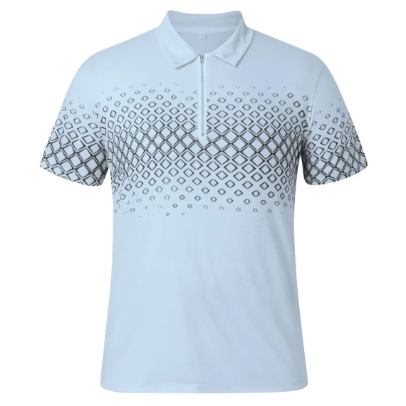 Mens Casual Printed Golf Shirt Summer Streetwear 1 | PricZone