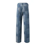 Mens Stylish Patch Baggy Hip Hop Denim Pants 4 | PricZone