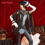 Womens Cosplay Bodysuit Gloves Cloak Earrings 3 | PricZone