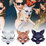 Elegant Masques Half Face Fox Mask Carnival 5 | PricZone