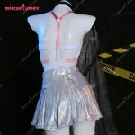 Womens Pink Cosplay Costume Set Top and Skirt 6 | PricZone