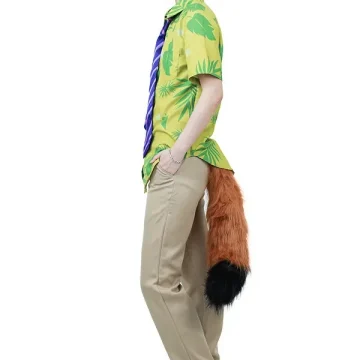 Mens Fox Cosplay Costume Halloween Outfit 2