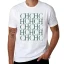 Mens Black Print Casual T-Shirt Fashion Tee