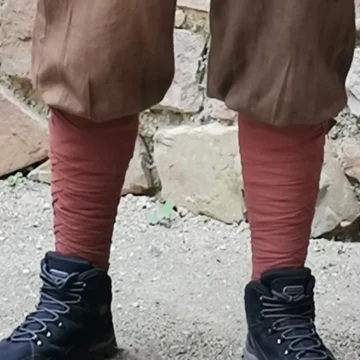 Viking LARP Leg Wraps with Clasps 2