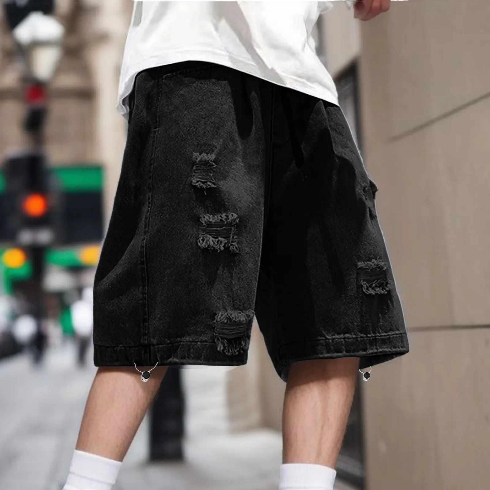 Mens Loose Baggy Jeans Street Style 1