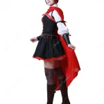 Red Battle Cosplay Dress with Cloak 6 | PricZone