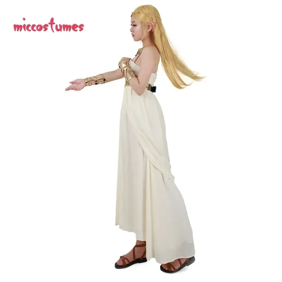 Womens White Strapless Empire Waist Dress 3 | PricZone