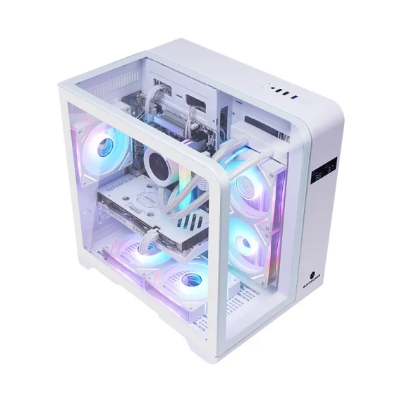 Transparent PC Case with LED Display for ITXM ATX 6 | PricZone