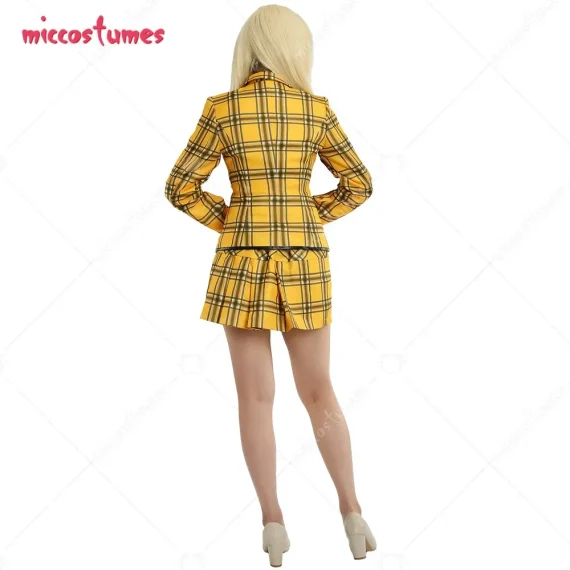 Fancy Yellow Plaid Schoolgirl Costume 3 | PricZone