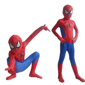 Spiderman Kids Zentai Cosplay Jumpsuit Outfit 2