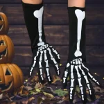 Gothic Stockings Halloween 3D Skeleton Gloves Cosplay Socks Party Carnival Costumes Nurse Socks Blood Socks 2 | PricZone