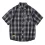 Mens Japanese Vintage Plaid Printed Shirt