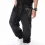 Mens Wide Leg Hip-hop Skateboard Denim Pants