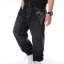 Mens Wide Leg Hip-hop Skateboard Denim Pants