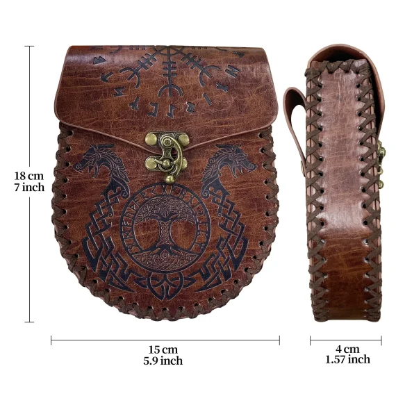 Medieval Viking Leather Coin Pouch Bag 5 | PricZone