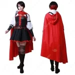 Red Battle Cosplay Dress with Cloak 2 | PricZone