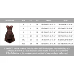 Women`s European Court Corset Dress Sexy Gothic Leather Bustier Pirate Dress Leather Overbust Corset Burlesque Viking Costume 5 | PricZone