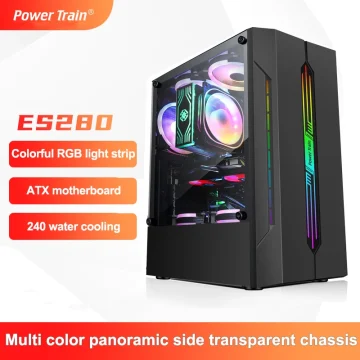 Power Train ES280 RGB ATX Gaming Case 1