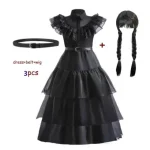 Wednesday Addams Gothic Mesh Dress 2 | PricZone