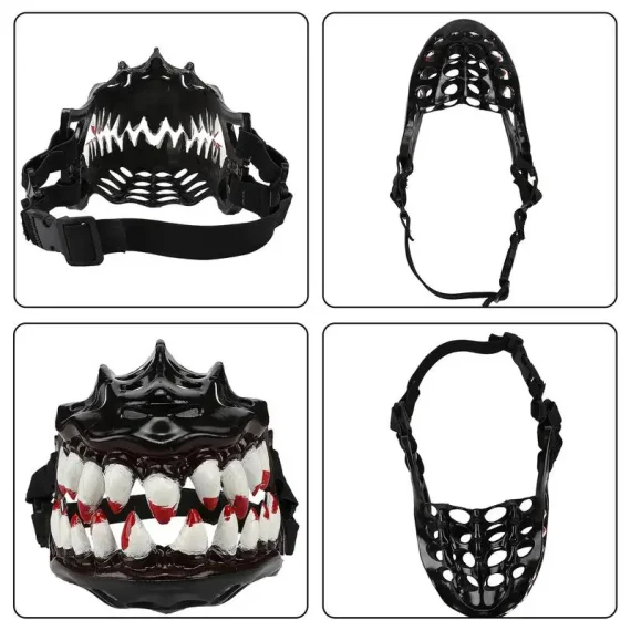 Creepy Dog Muzzle Halloween Teeth Costume 6 | PricZone