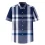 Mens Plaid Check Pocket Casual Shirt