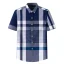 Mens Plaid Check Pocket Casual Shirt