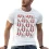 Men’s Digital Print Elastic Casual T-Shirt