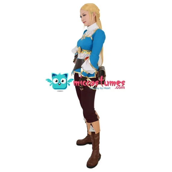 Womens Anime Princess Cosplay Costume Blue Outfit 3 | PricZone