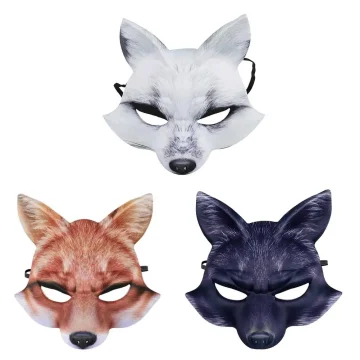 Elegant Masques Half Face Fox Mask Carnival 1