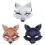 Elegant Masques Half Face Fox Mask Carnival