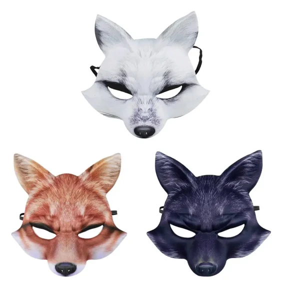 Elegant Masques Half Face Fox Mask Carnival 1 | PricZone