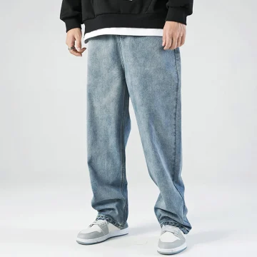 Baggy Wide Leg Mens Jeans   Korean Fashion 2 | PricZone