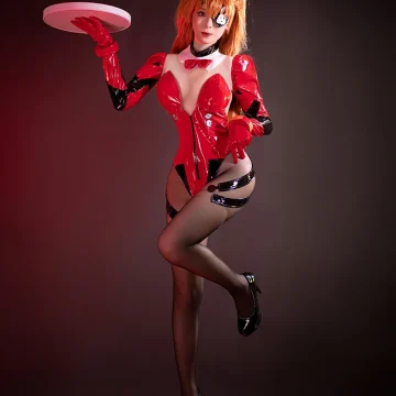 ROLECOS Asuka Langley Soryu Cosplay Bunny Costume 1