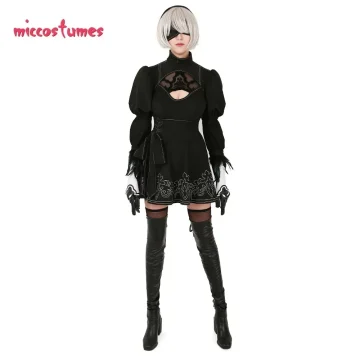 2B Cosplay Costume Set with Wig & Accessories 2