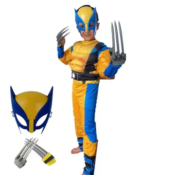 Wolverine Cosplay Jumpsuit with Mask 1