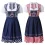 Womens Oktoberfest Plaid Dirndl Dresses Cosplay