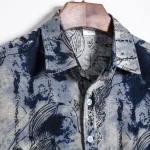 Mens Cotton Linen Ethnic Hawaiian Shirt 3 | PricZone