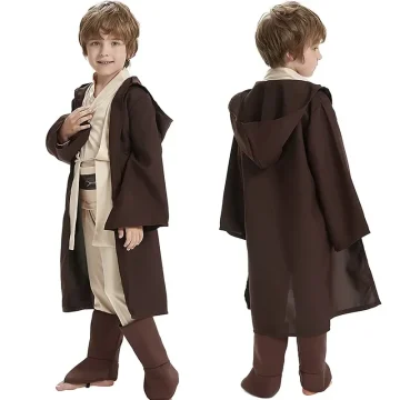 Obi-Wan Kenobi Kids Jedi Cloak Cosplay Suit 2