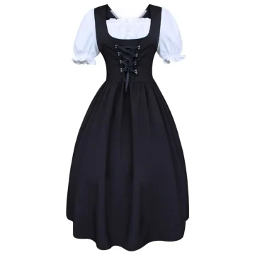 German Dirndl Oktoberfest Lace-Up Dress 1