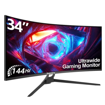 Suevery 34-inch Curved 144Hz Gaming Monitor Bezel-less 1