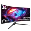 Suevery 34-inch Curved 144Hz Gaming Monitor Bezel-less