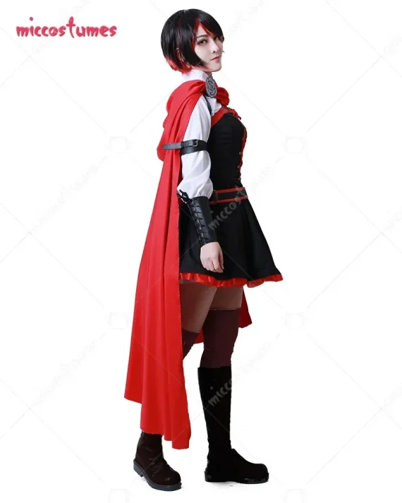 Red Battle Cosplay Dress with Cloak 3 | PricZone