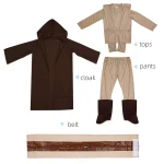 Obi Wan Kenobi Kids Jedi Cloak Cosplay Suit 6 | PricZone